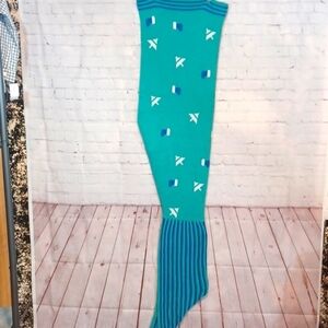 KIDS Christmas‎ Blue Mermaid Tail Sack Blanket